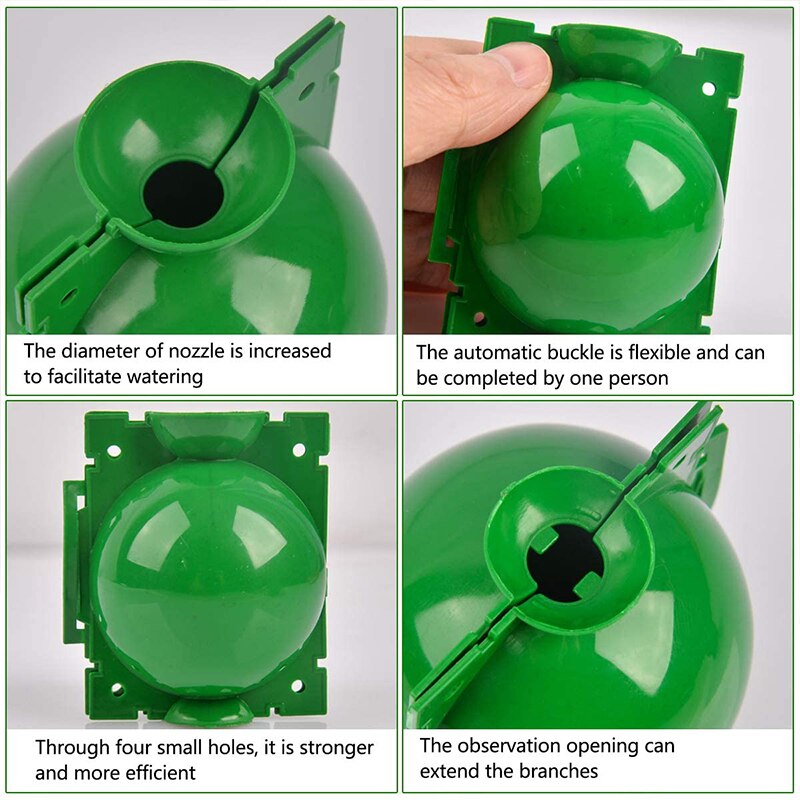 5/8CM Plant Rooting Ball Grafting Root Box 10/20Pcs Root Visible High Pressure Ball Breeding Growing Device For Garden Orchard