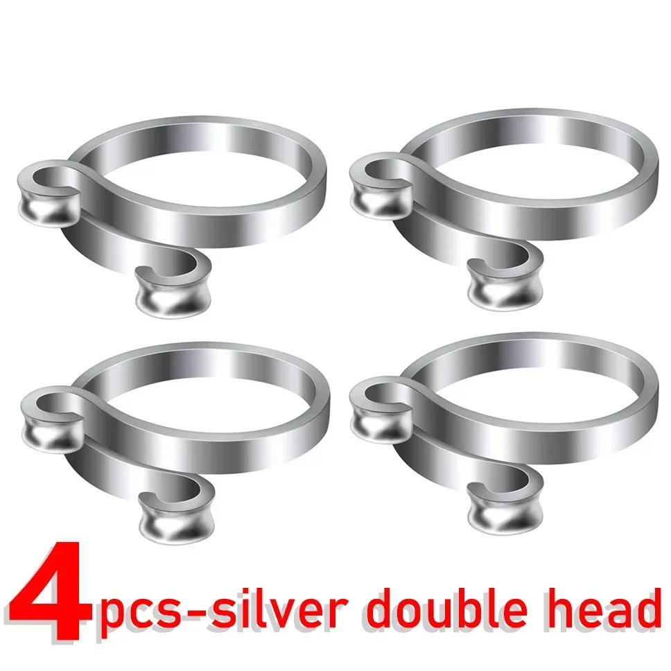 Anillos ajustables para tejer ganchillo, guía de hilo DIY, soporte más rápido para dedo, herramienta para ganchillo, suministros de costura, 4/1 Uds.: Amarillo claro