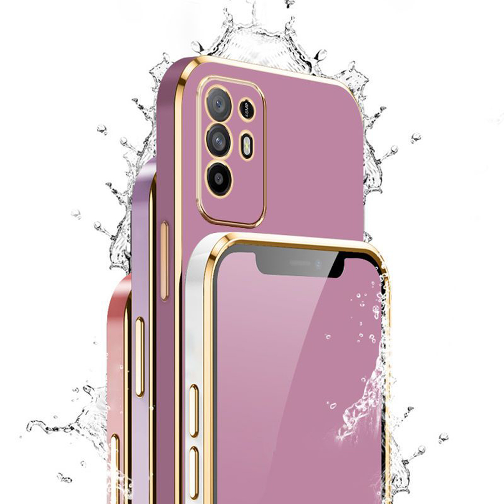 For oppo A94 5G Case OPPO Reno5z Reno 6z F19 ProPlus Luxury Square Plating Phone Case CPH2211 CPH2211 Shockproof Back Cover case
