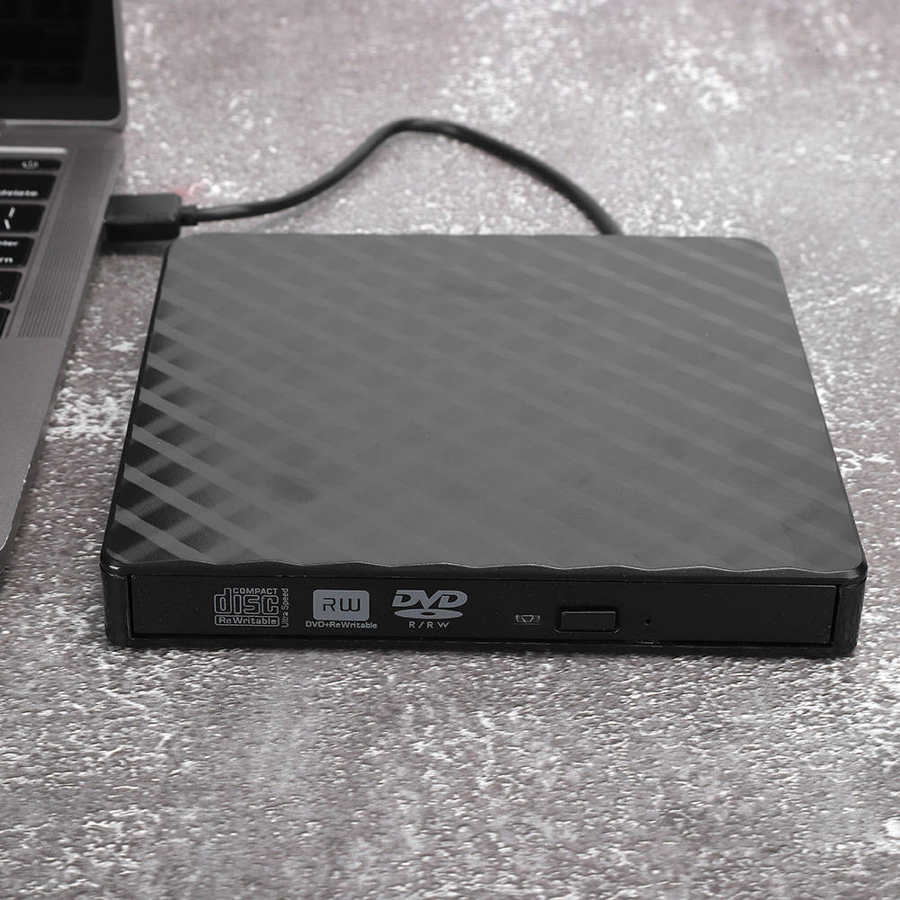 USB 3.0 External Optical Drive DVD Writer Notebook Accessory Black for WindowsXP / 2003 / for Windows8.1