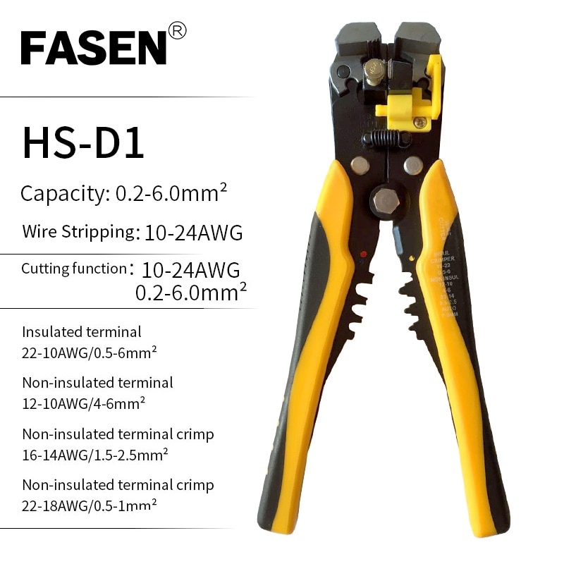 Automatic Cable Wire Stripper Cutter Crimper 3 in 1 multitool Terminal Crimping Stripping Plier Tools Cable Wire Stripper