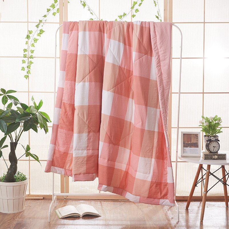 Summer Print Bed Covers & Comforters King Size Plaid Blankets for Adults Bedding Quilt Home Textile Best Selling