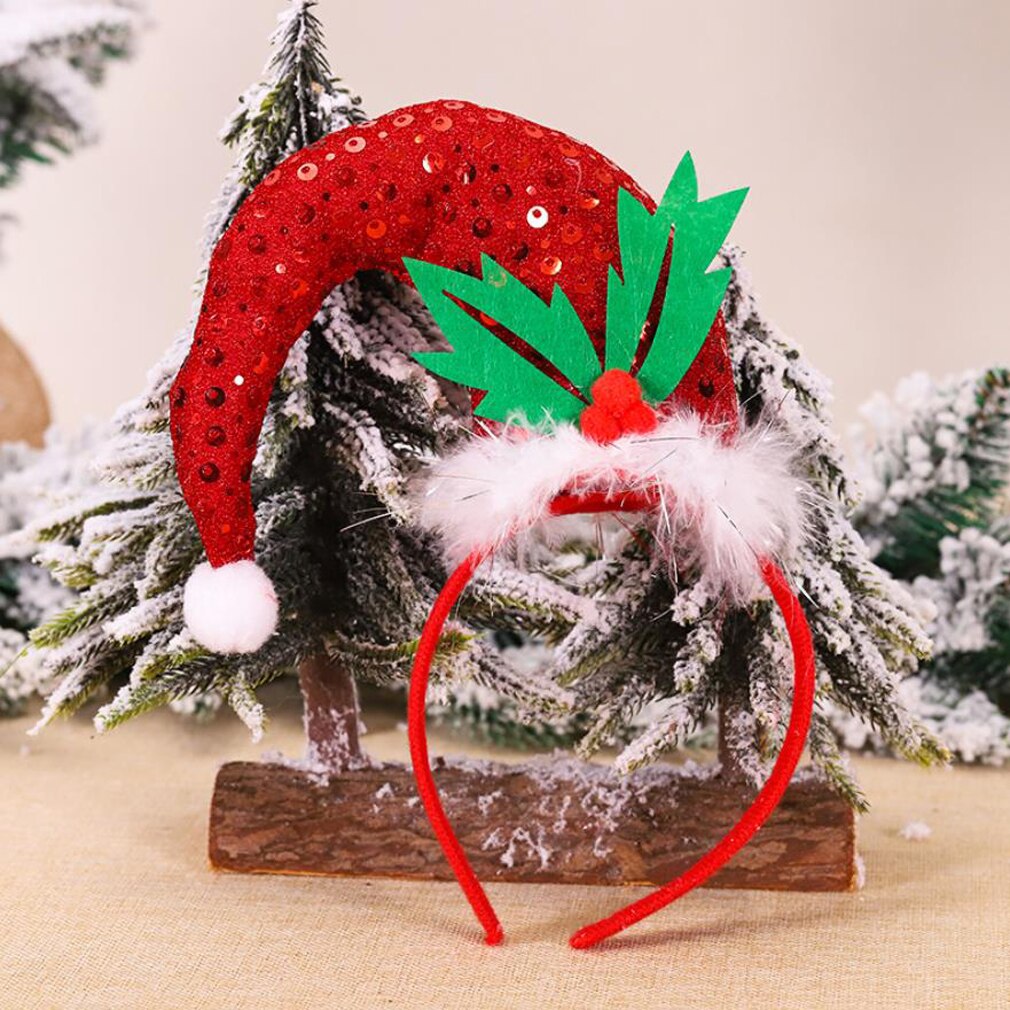 Lijst kerst haarband kerst schijf hoogtepunten gebogen hoed haarband kerst hoofddeksel