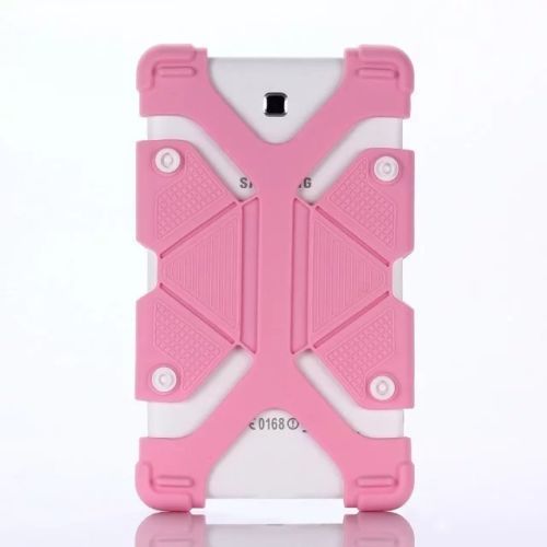 Aiboully schokbestendige siliconen hoes universele hoes voor 10.1 inch lg g pad 10.1 v700 android tablet standaards funda: Roze