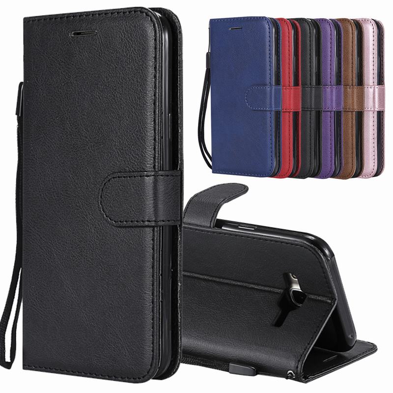 Funda de cuero con tapa para Samsung Galaxy J7, carcasa de lujo con tarjetero para Samsung Galaxy J7 J710 J710F
