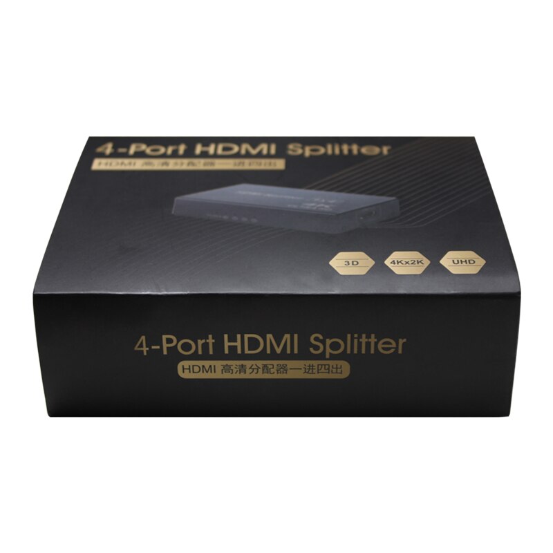 HDCP mini HDMI Splitter Full HD 1080p Split Connector 1 in 4 Out Amplifier Display Support input for Laptop TV BOX DVD player