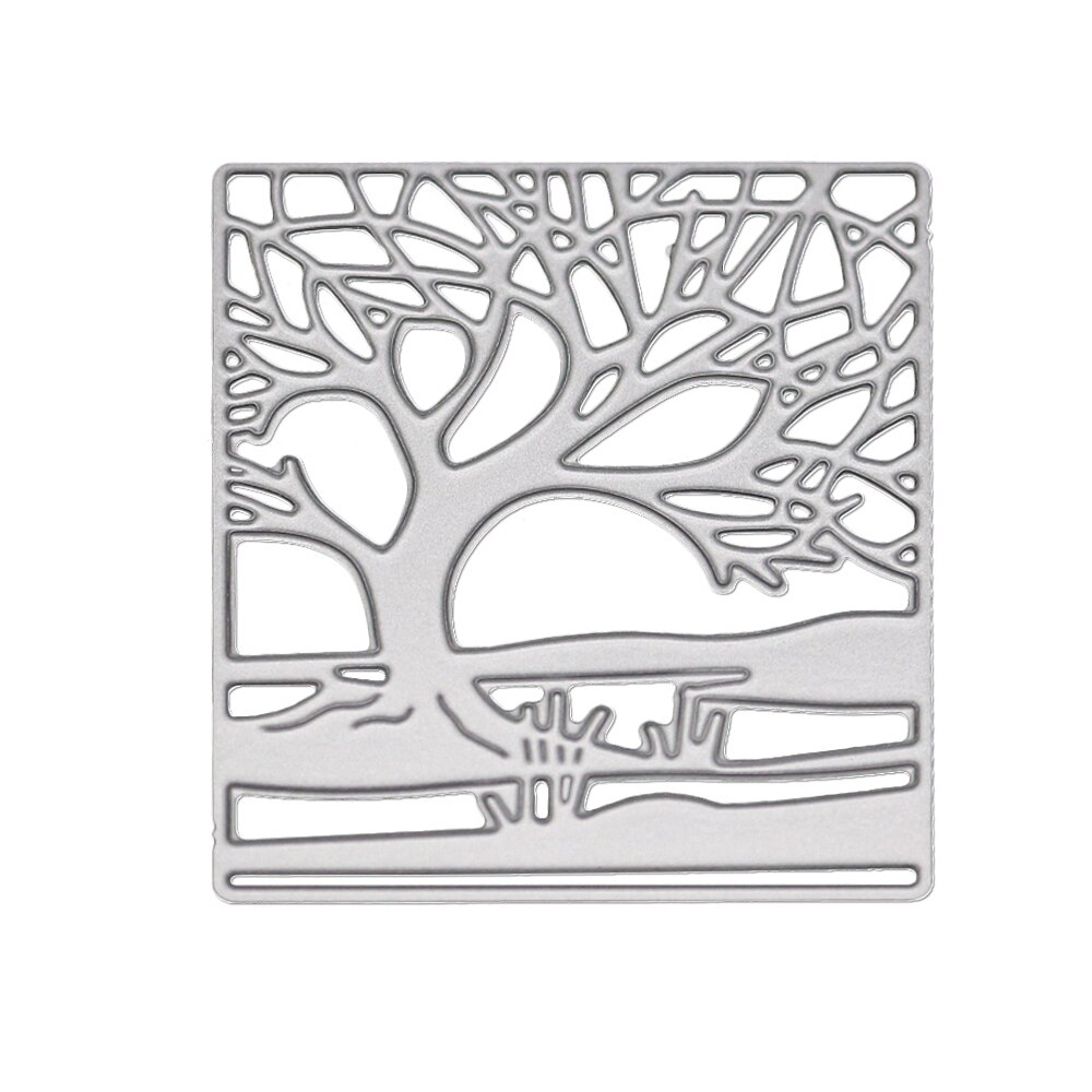 Rectangle Tree Stencils Embossing Metal Cutting Dies DIY Scrapbooking Embossing Photo Album Card Craft Paper Wedding Cards