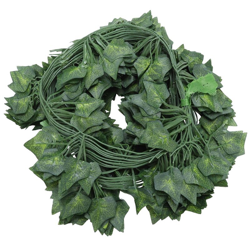 Künstliche Efeu-Ranken – 12 Stück, Je 2,4m, Perfekt Für Hochzeit, Garten, Balkon & Wohnzimmer