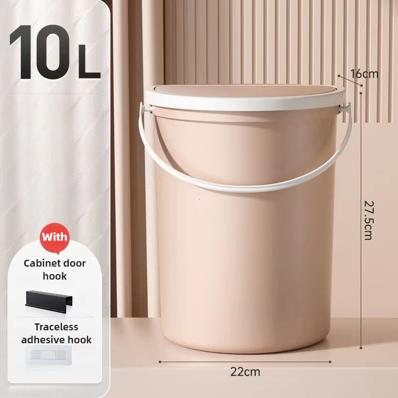 Kosz na śmieci 6L/10L z pokrywą robić kampera, łodzi, przyczepy kempingowej, kampera, wygodny robić montażu na drzwiach, ścianach, kosz na śmieci robić samochodu.: SZARY