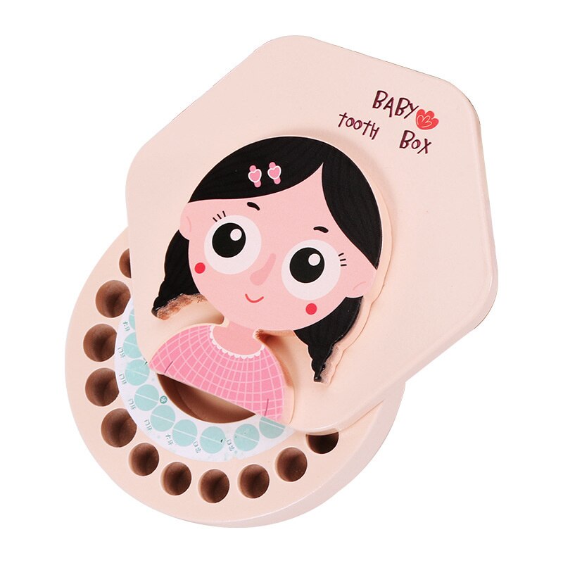Holz Baby Zahn Kasten Organizer Englisch freundlicher Milch Zähne Lagerung Sammeln Nabelschnur Lanugo Sparen fallen Souvenir Baby Zubehör
