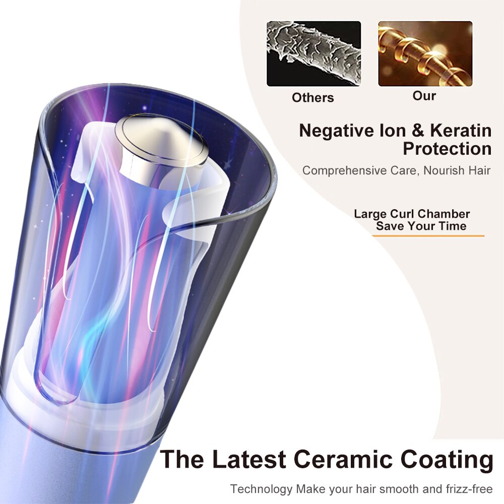 Auto Rotating Ceramic Curler Automatic Curling Iron Styling Tool Hair Iron Curling Wand Air Spin Curl Curler Electric Hair Waver