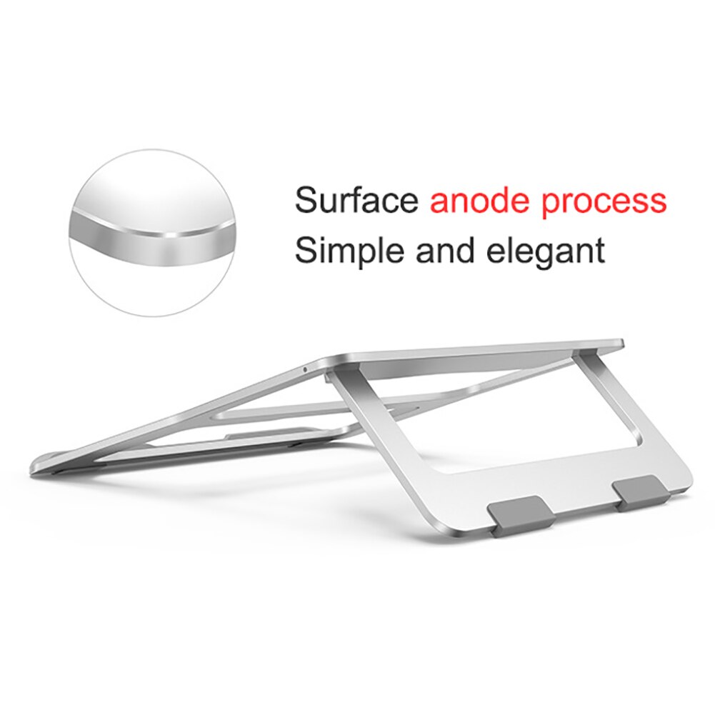 Sammenleggbart bærbart stativ aluminium justerbart stasjonært nettbrettholder skrivebord bord mobiltelefon stativ for ipad air macbook notebook