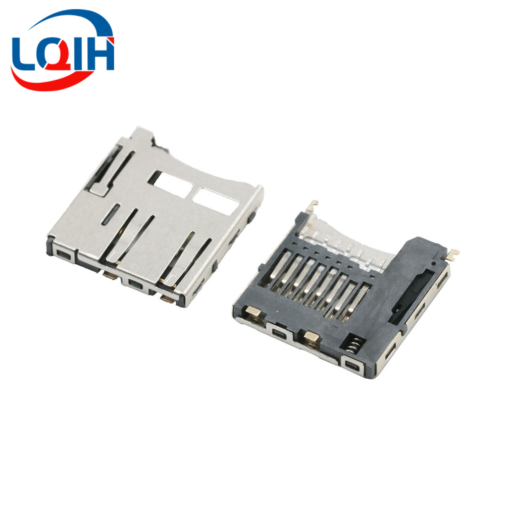 Suporte para cartão SD/MINI/TF/SIM/NANO/MICRO Slot para cartão Módulo de memória Corpo longo Corpo curto com conector autoelástico: Verde