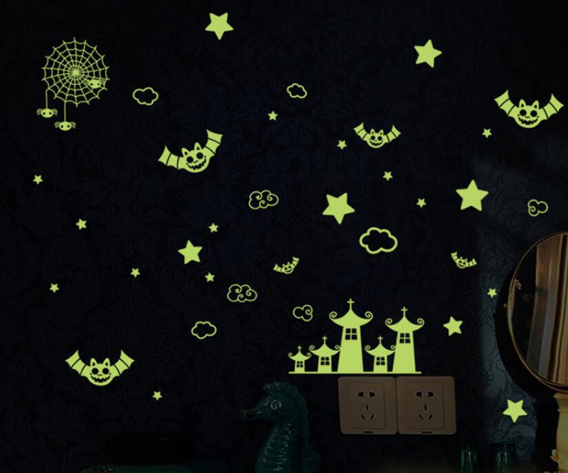 1 Set Mond Sterne Glow In The Dark Spielzeug Leuchtende Aufkleber DIY Kid Schlafzimmer PVC Aufkleber Hause Spielzeug für Kinder kinder Weihnachten: Y0038