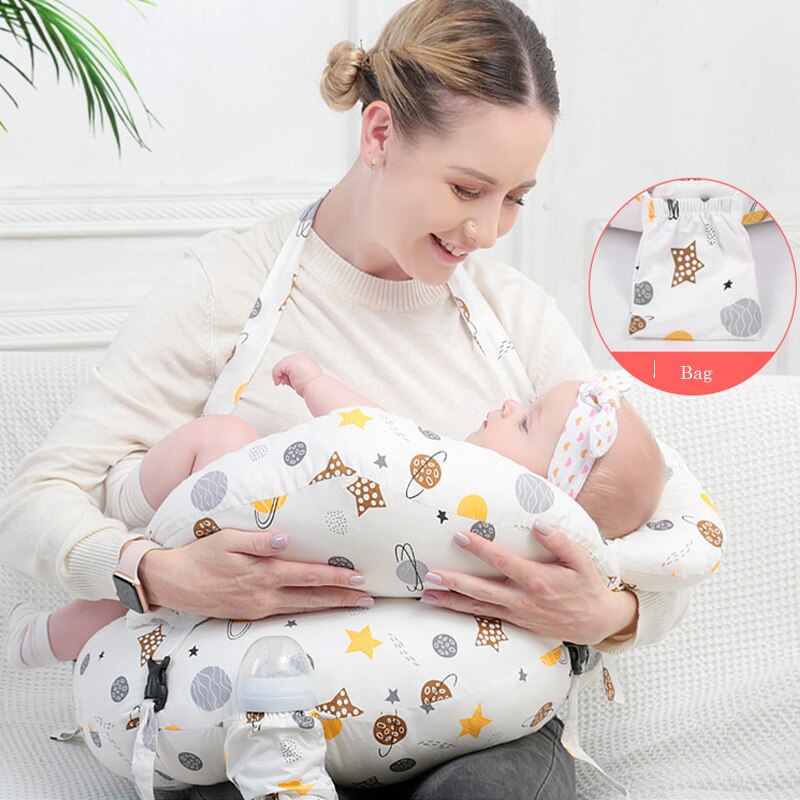 Oreillers d&#39;allaitement pour bébés, coussin pour femmes enceintes, en forme de U, pour -né, en coton, pour la taille