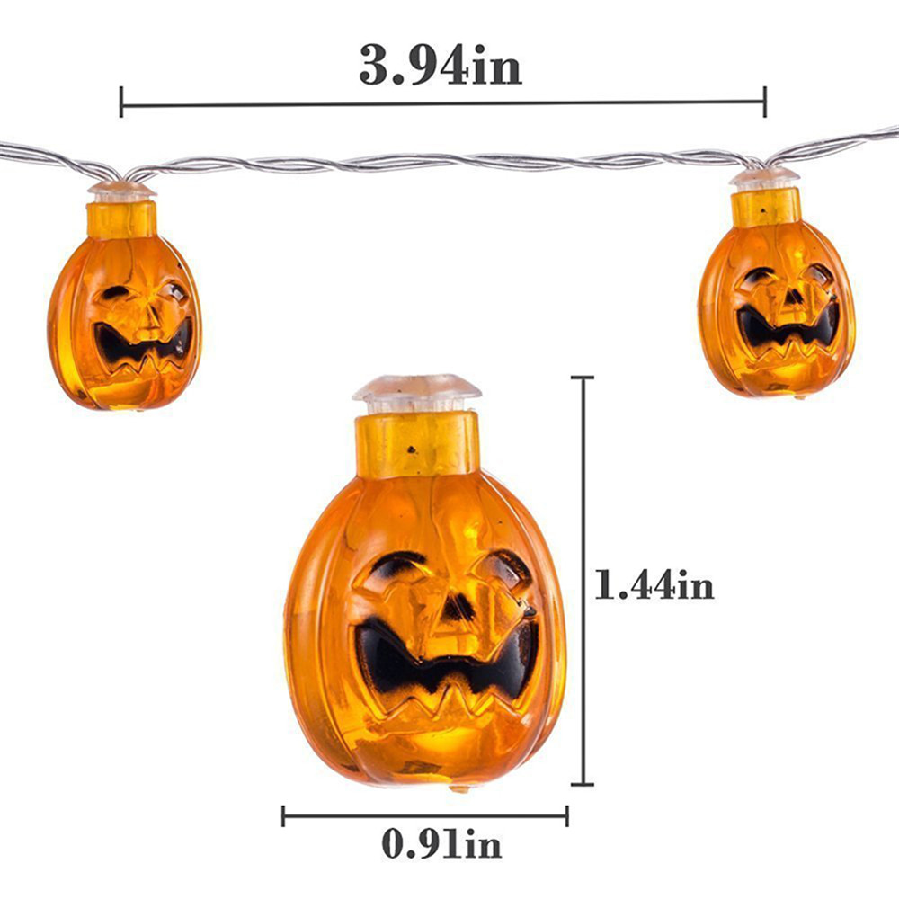Solar Powered Halloween Acrylic Pumpkin LED String Lights 3D Pumpkin Lights for Xmas Halloween Thanksgiving Fall Decoration