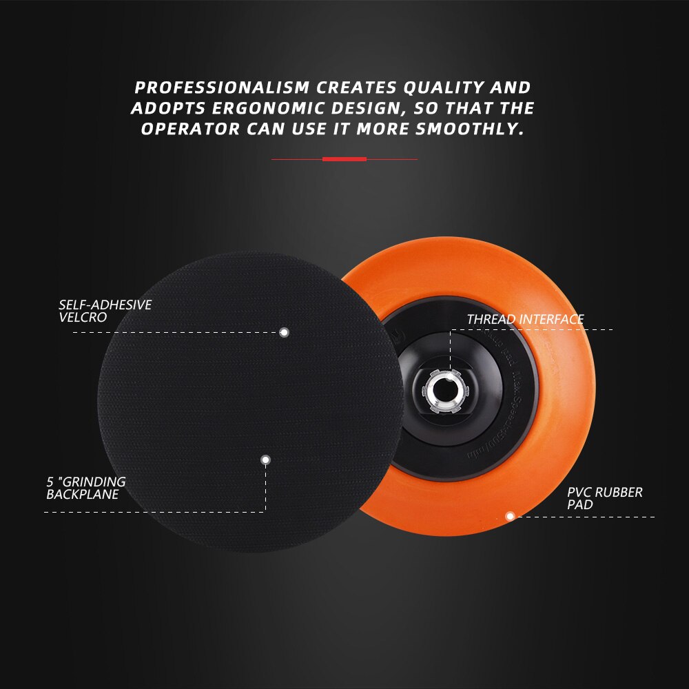 (Single ) SPTA M14 5"/6" Backing Plate Backer Dual Action Car Polishing Buffing Buffer Pad