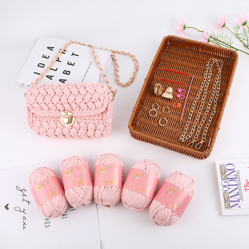 DIY Material Package Handwoven Handmade Crochet Shoulder Messenger Bag Best for Girlfriend: A1