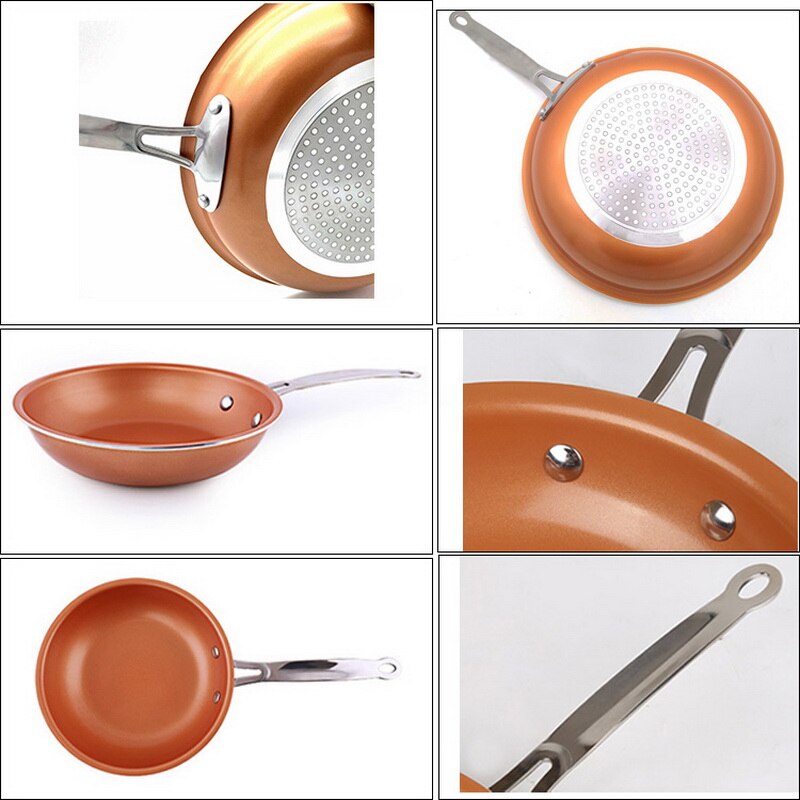 Non-stick Copper Frying Pan with Ceramic Coating and Induction cooking,Oven & Dishwasher safe