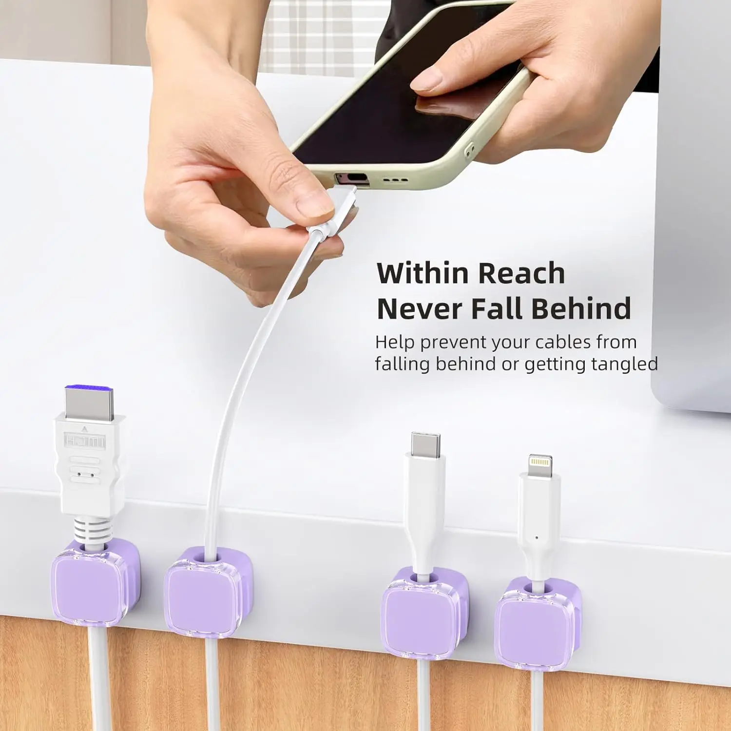 1/3/6PCS Magnetische Kabel Organizer Kabel Clips Einstellbare Kabel Halter Unter Schreibtisch Kabel Management Draht Keeper Organizer Halter