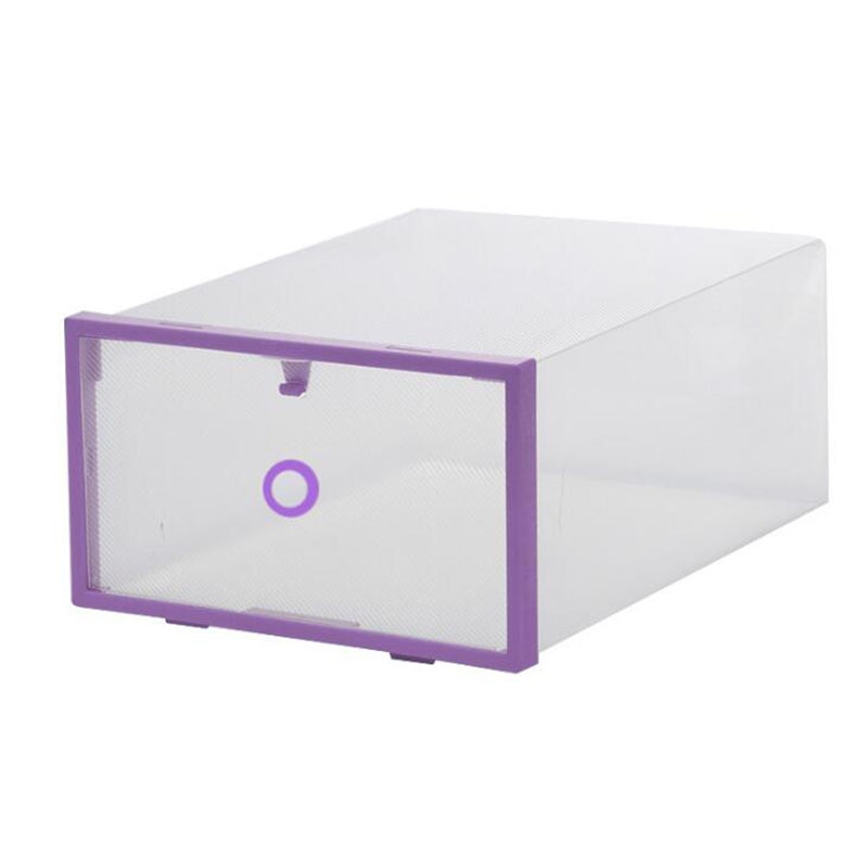 Plast skoställ organisatör genomskinliga skokartonger hängare multifunktionell diy clamshell förvaringslåda hem organisation fodral