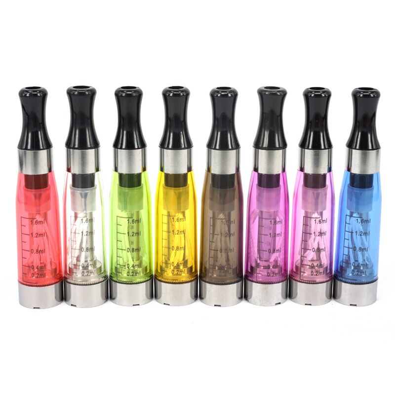 10Pcs/lLOT CE4 Atomizer Clearomizer Tank for Ego Ego-t Evod Vape Pen 510 thread Electronic e cigarette ecigs 1.6ml 8 Colors