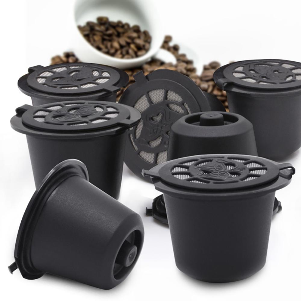 Filtre à capsule de café rechargeable en acier inoxydable réutilisable pour machine nespresso facile à nettoyer facile à nettoyer bon effet de filtrage