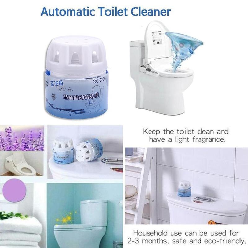 1 Bottle Toilet Cleaner Automatic Toilet Cleaner Assistant Blue Bubble Cleaning Bathroom WC All-Purpose Cleaner cleaning Tools