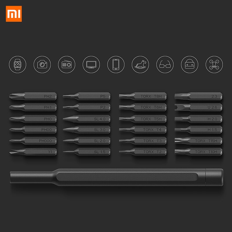 Originele Xiaomi Mijia Wiha 24 In 1 Precisie Schroevendraaier Kit 60HRC Magnetische Bits Schroevendraaier Reparatie Tools