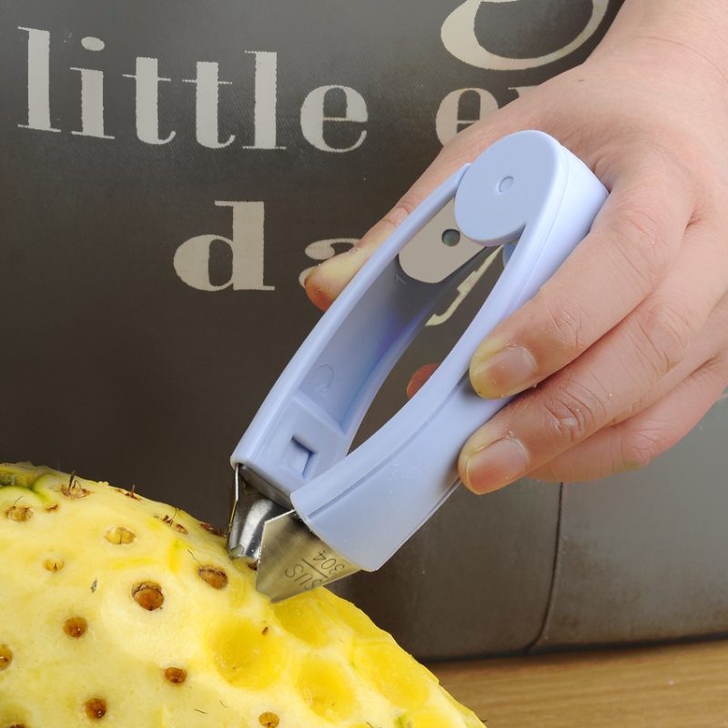 Pineapple Peeler Stainless Steel Fruit Pineapple Eye Remover Strawberry Tomato Remover Tool Planer Clip Peeling Knife Tool