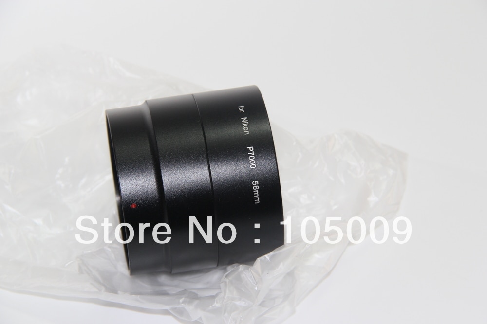 52 Mm 58 Mm Filter Mount Metalen Lens Adapter Tube Ring Voor Nikon P7000 Camera