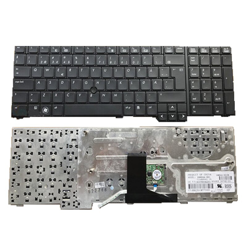 1PC Factory Laptop Keyboard Replacement For HP EliteBook 8740 8740W 8740P: Big Enter No Backli