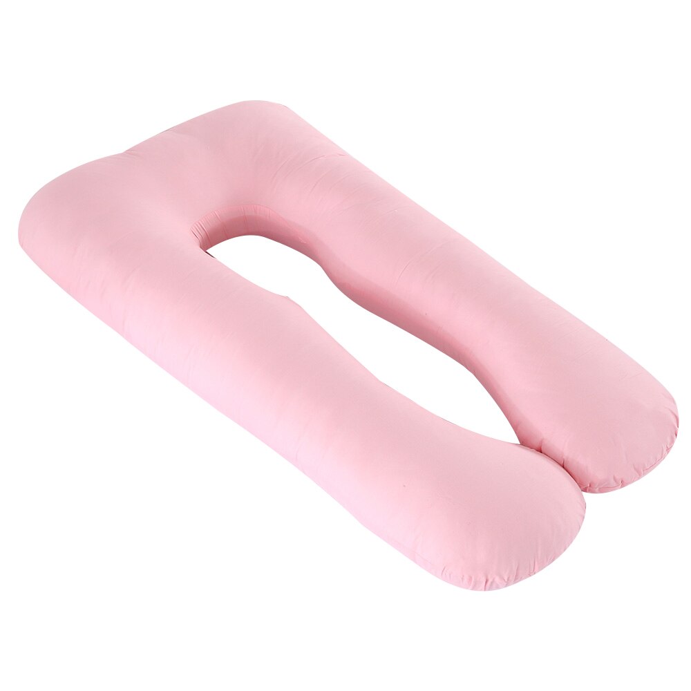 Oreiller de soutien de sommeil pour les femmes enceintes corps coton U forme coussin maternité taie d'oreiller grossesse côté dormeurs literie