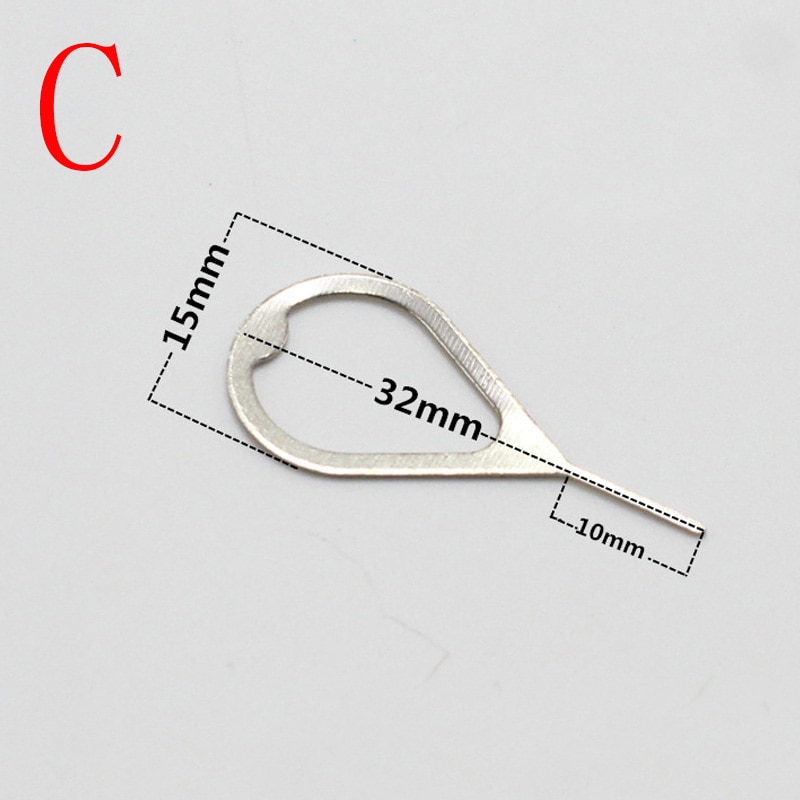 100Pcs/lot Metal Universal Sim Card Tray Pin Ejecting Removal Needle Opener Ejector For Mobile phone