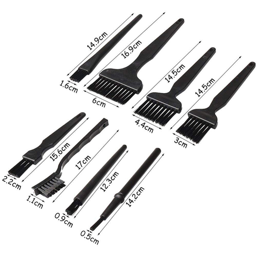 8 in 1 Anti Static Brushes Portable Handle Cleaning Keyboard Brush Kit for Computer and Small Spaces