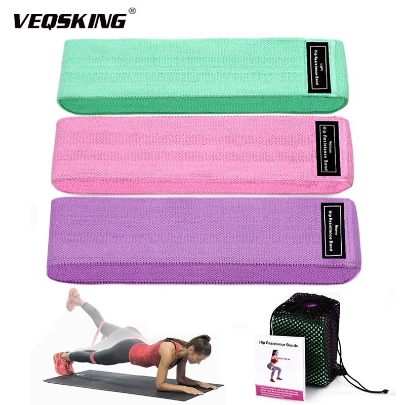 Elastiske yogabånd til pasform, gym hip hipbånd, modstandsløjfebånd til træning, flerfarvet sportsmodstandsbånd