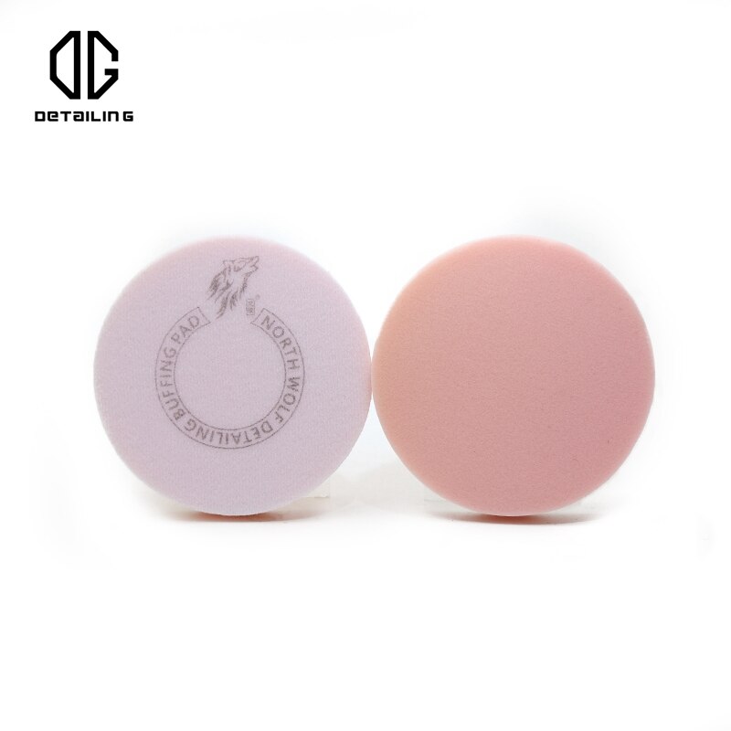 6 Inch 150Mm Roze Kleur Platte Foam Buffing Pad Noord Wolf Polsihing Pad Voor Auto Afwerking: 6 pcs pink pad