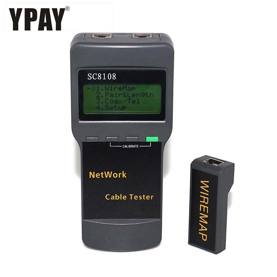 Ypay netværkskabel værktøj  rg45 tester ethernet wiremap  rj45 kat 5 kat 5e kat 6 kat 7 wire breakpoint længde afstandsmåler find linje