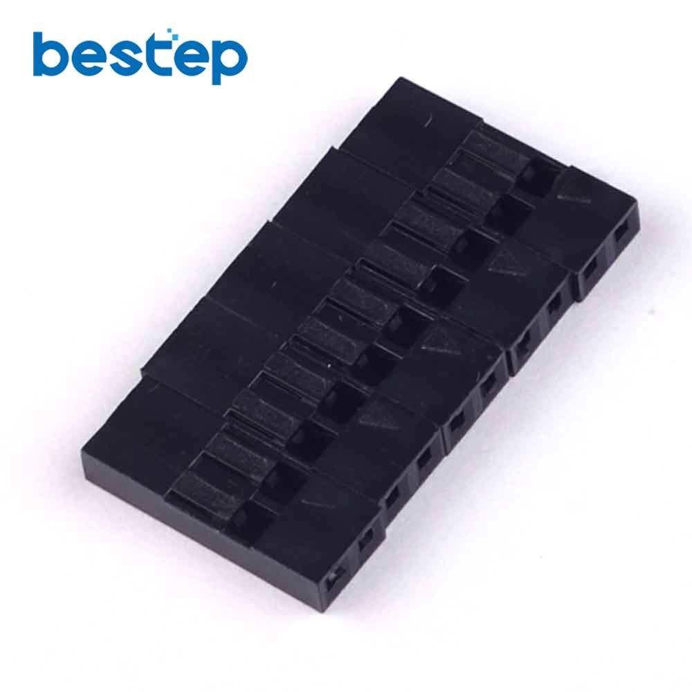 200 stk 2.54mm 2 pin 2p dupont stik dupont plast skal stik dupont jumper ledning kabel pin header