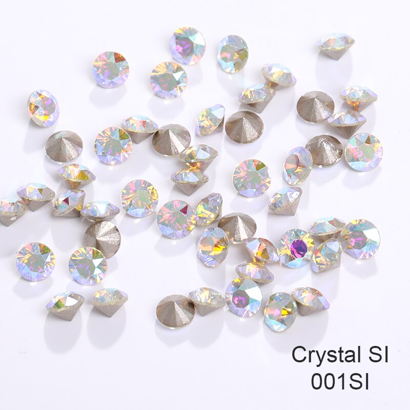 5Mm 50Pccs/Pack Jewerly Edelsteen 32 Snijden Gezichten Diamanten Ring Earring Crystal Xirius Steen K9 Kristallen Nail decoraties: Crystal SI