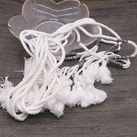 1.2 mfashion accessoarer gardin hängande boll ram gardin spänne tofs ett bandage: Artikel 2 vit