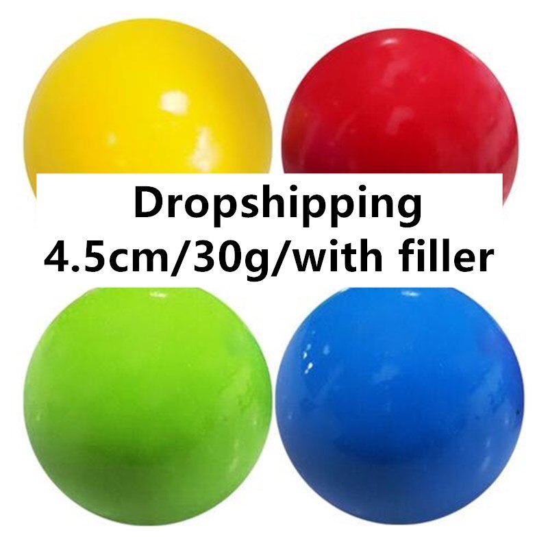 1/4 stuks stick wall ball decompressiebal kleverige squashbal zuig decompressie speelgoed kleverige doelwit vangbal gooibal voor kinderen