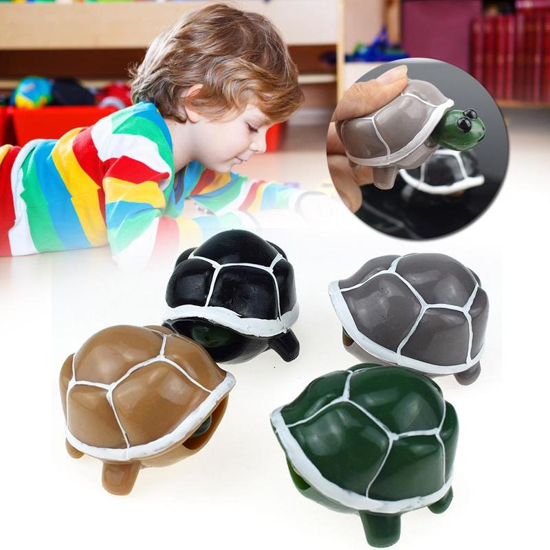 Funny Telescopic Head Turtle Stress Relief Fidget Toys Keychain Improve Focus Toy