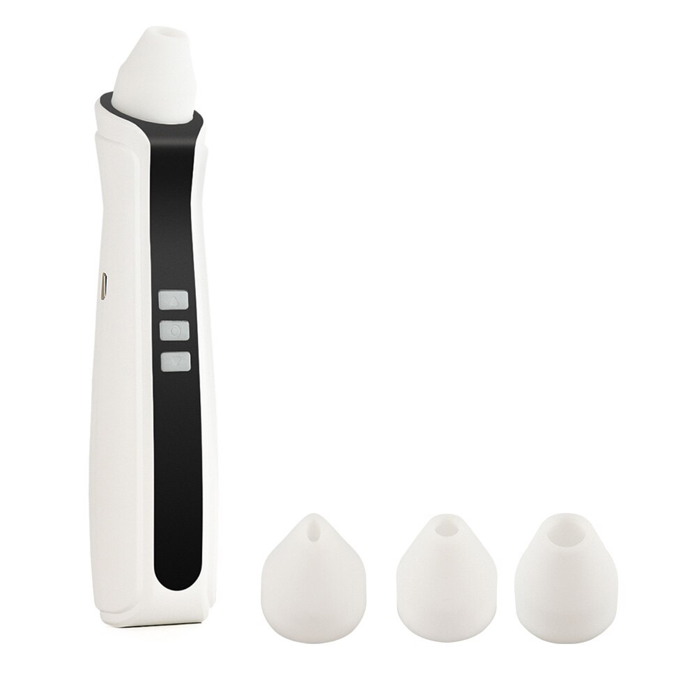 Nettoyeur de points noirs visuel USB Rechargeable Pores du visage nettoyeur de tête noire aspirateur 500X WiFi Microscope caméra 3 tête d'aspiration: Default Title