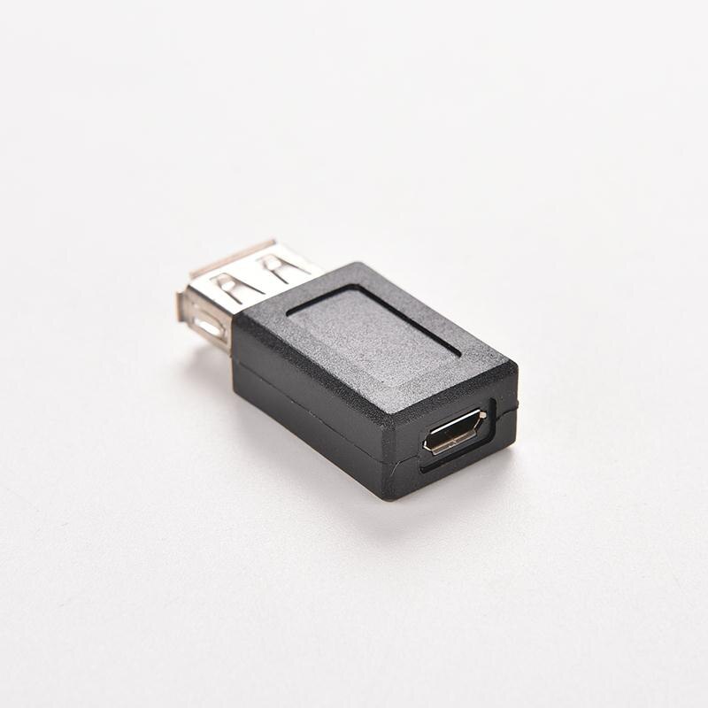 A hun til b hun sort usb 2.0 type micro usb 5 pin data kabel adapter usb stik konverter stik