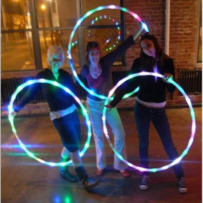 Crossfit folding exercise circle fitness equipment led color fitness circle performing arts abdominal weight loss light fitness