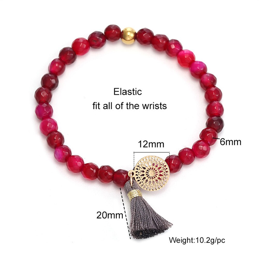 Damenarmband, modischer schmuck, perlenarmband mit quasten und anhänger, handkette, Yoga-Armbinde, schnüSprosse für damen