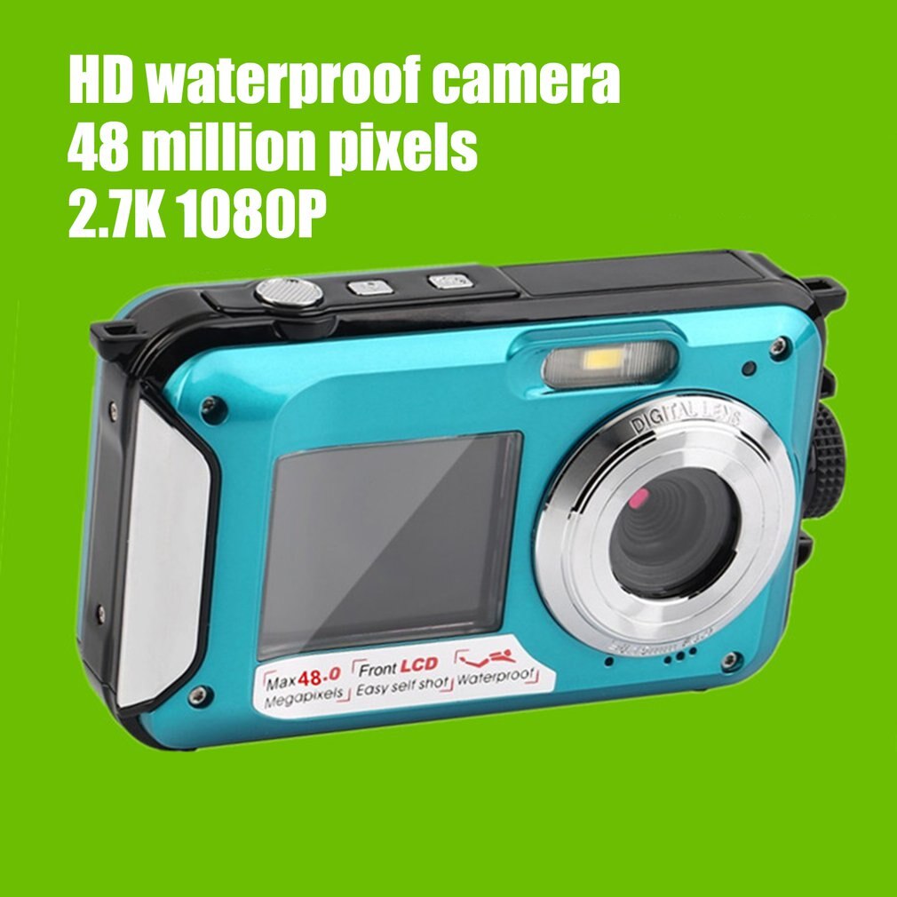 2,7 Zoll TFT Digital Kamera Wasserdichte 24MP/48MP MAX 1080P Doppel Bildschirm 16x Digital Zoomen Camcorder HD268 Unterwasser kamera