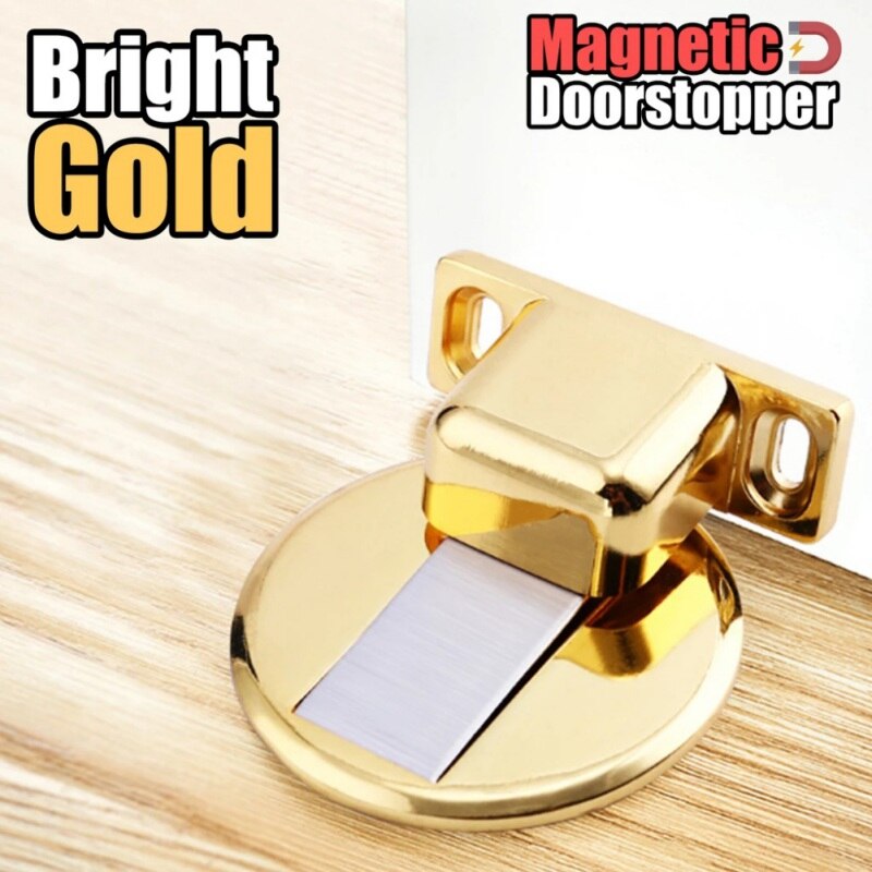 Anti-Collision Invisible Doorstop for Wall Floor Mount Magnetic Door Stopper Safety Catch Zinc Alloy Gate Resistor Door Holder