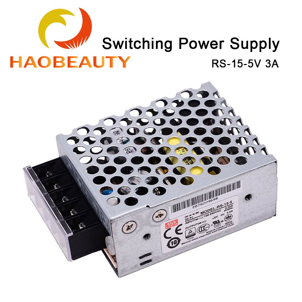 Meanwell Schakelende Voeding RS-15-5 DC5V 3A Kleine Volume Mesh Case 15W Alternatief Voor Nes/S Voeding